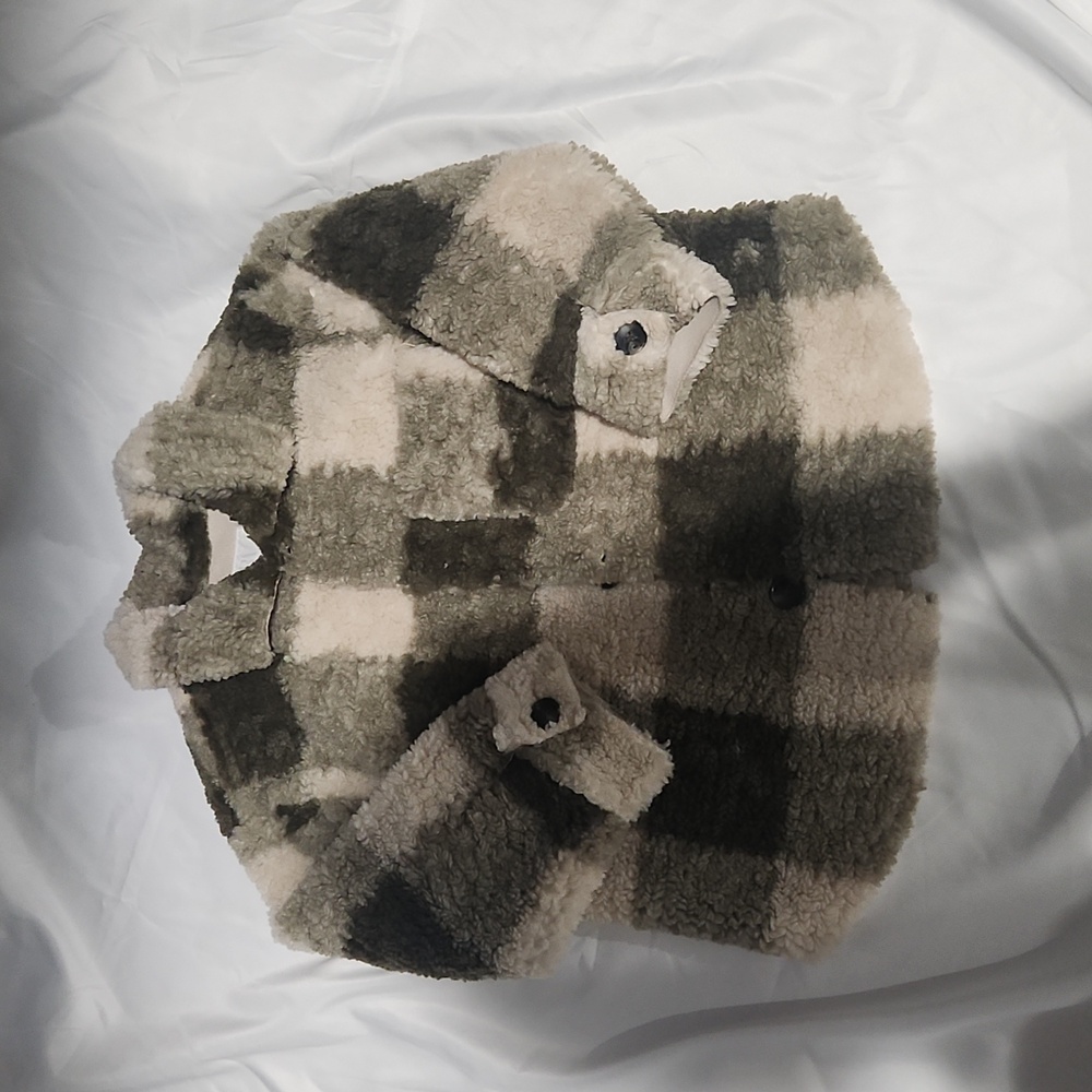 Zara Boys Thick Plaid Shacket Age 4-5